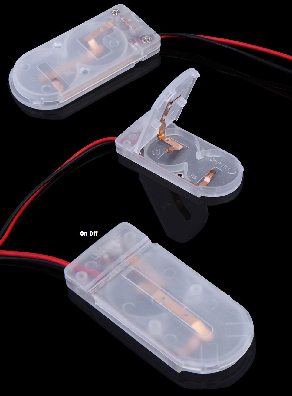 Mini P.pilas tapa 2 CR2032 Transparente