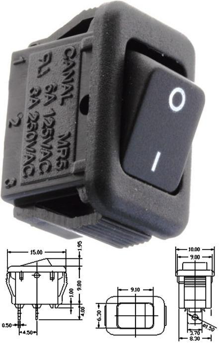 Interruptor basculante panel