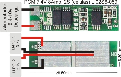 PCM 7.4v 8A