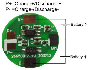 PCM LifePo 6.4v.2.5A