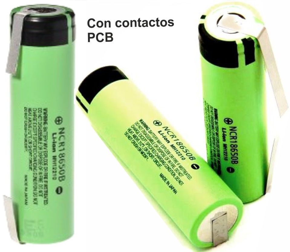 Panasonic NCR18650B-3.400mA para PCB