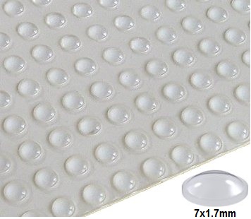 Pie adhesivo transparente