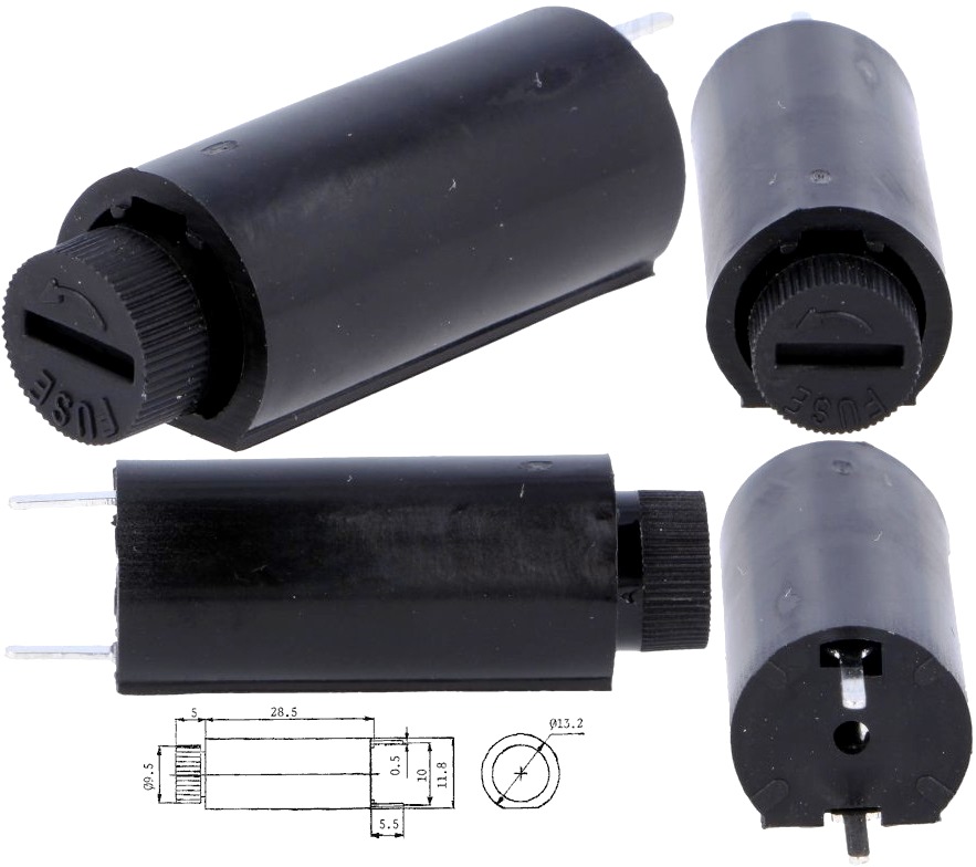 P.Fusible 5x20 Vertical