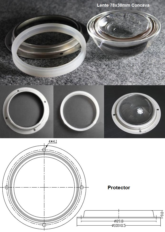 Protector Lente 78x35mm