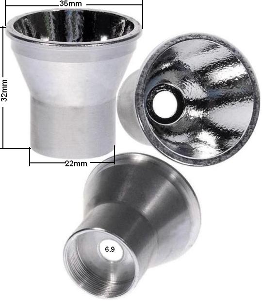 Reflector 35x35mm Text