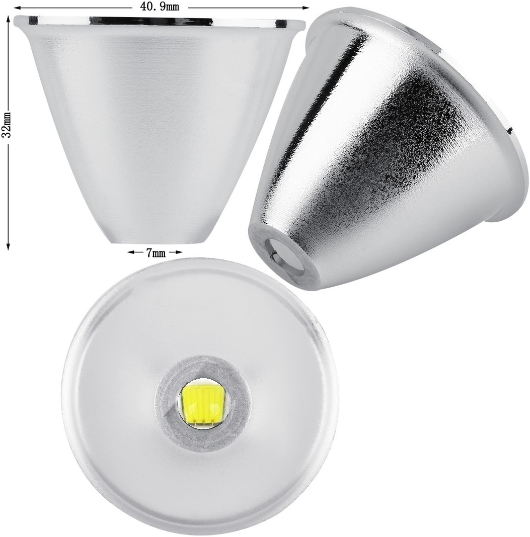 Reflector de aluminio de 40.9x32mm