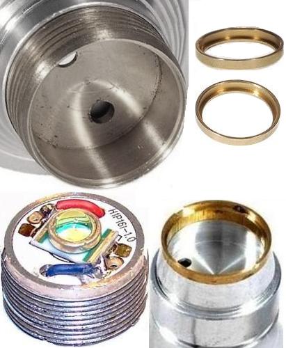 Rosca Reflector alum.35x32x22mm