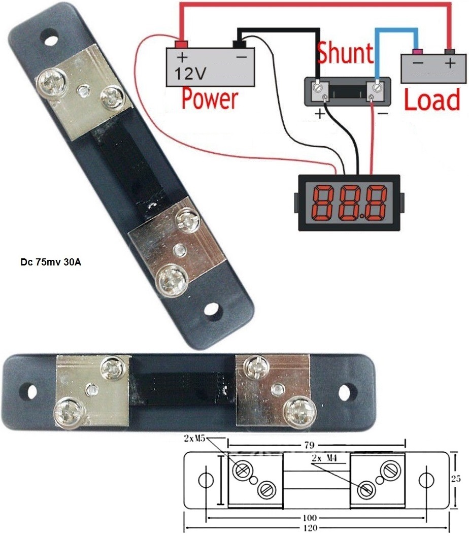 Shunt 30A.para Amperimetro