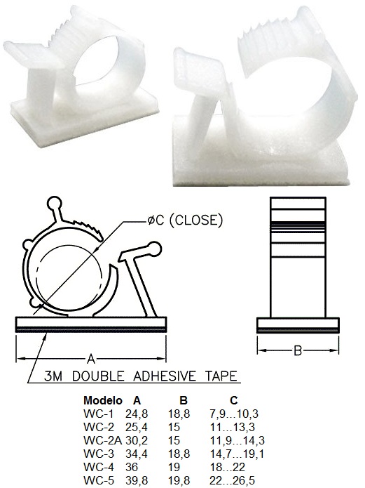 Sujetacables adhesivo (25 mm) - Sujeta-cables - LDLC