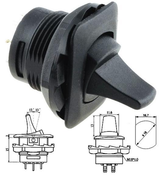 Interruptor basculante panel