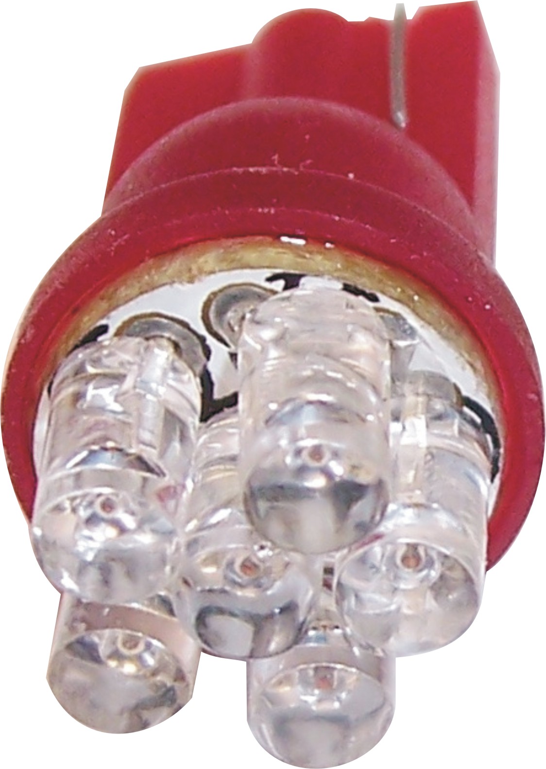 Bombilla T10 6Led Rojo
