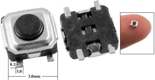 Tact Switch SMD 3x3x1.5 mm