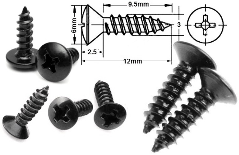 Tornillo R.Chapa 12x6x3mm