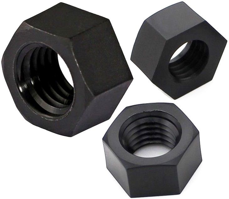 Tuercas de nylon negro DIN934