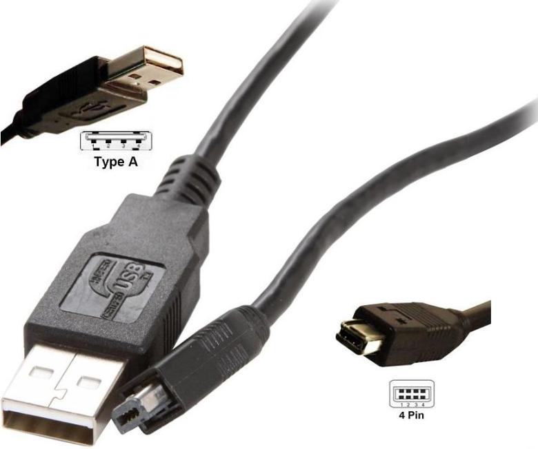 Cable-Usb-A-mini macho-macho
