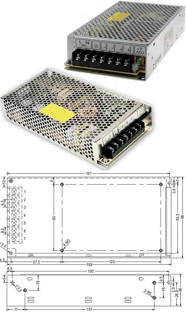 Fuentes Mean-well-RS150