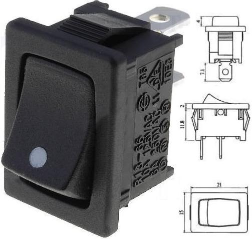 Interruptor basculante panel